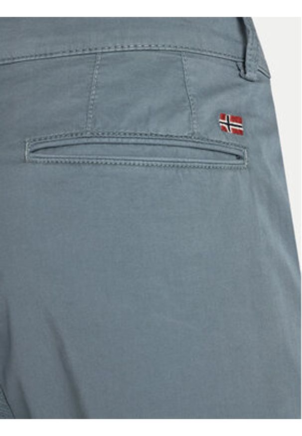 Napapijri Chinosy M-Puyo NP0A4H98 Zielony Slim Fit. Kolor: zielony. Materiał: bawełna