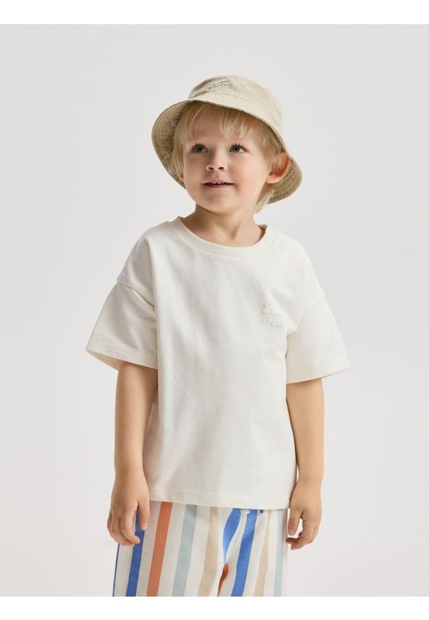 Reserved - Bawełniany komplet - złamana biel. Materiał: bawełna