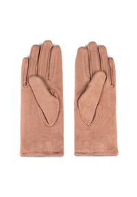 Wittchen - Damskie rękawiczki z kokardką. Kolor: brązowy. Materiał: poliester. Sezon: wiosna, jesień. Styl: casual, elegancki #6