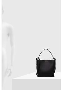 Trussardi Jeans - Trussardi torebka kolor czarny. Kolor: czarny #2