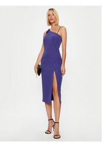 Rinascimento Sukienka koktajlowa CFC0115241003 Fioletowy Regular Fit. Kolor: fioletowy. Materiał: syntetyk. Styl: wizytowy #3