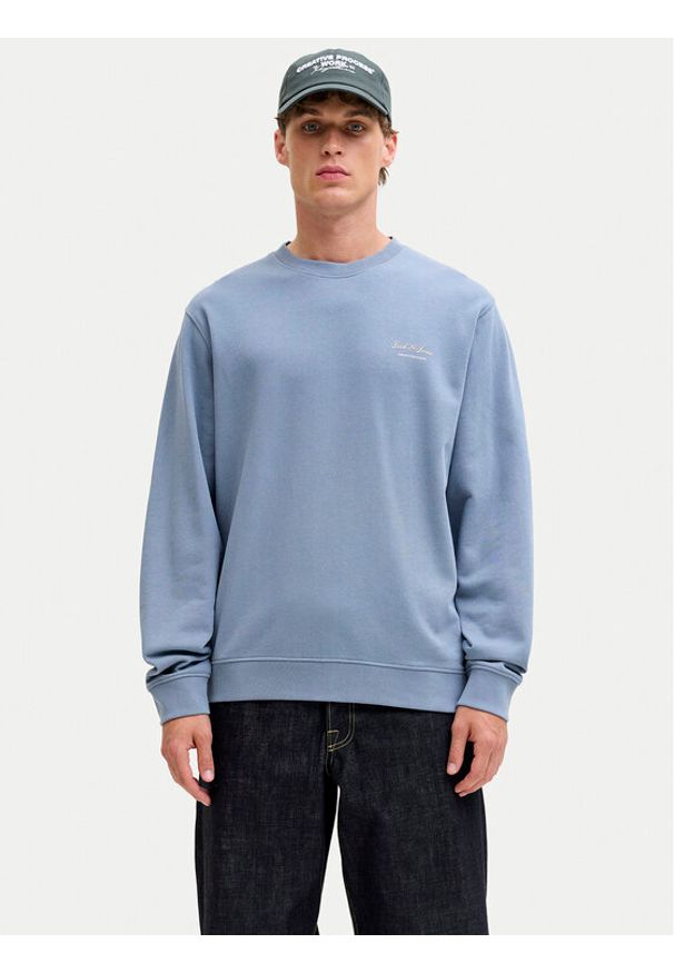 Jack & Jones Bluza Earchive 12287995 Niebieski Regular Fit. Kolor: niebieski. Materiał: bawełna