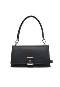 TOMMY HILFIGER - Tommy Hilfiger Torebka Th Her Med Crossover AW0AW17216 Czarny. Kolor: czarny. Materiał: skórzane #6