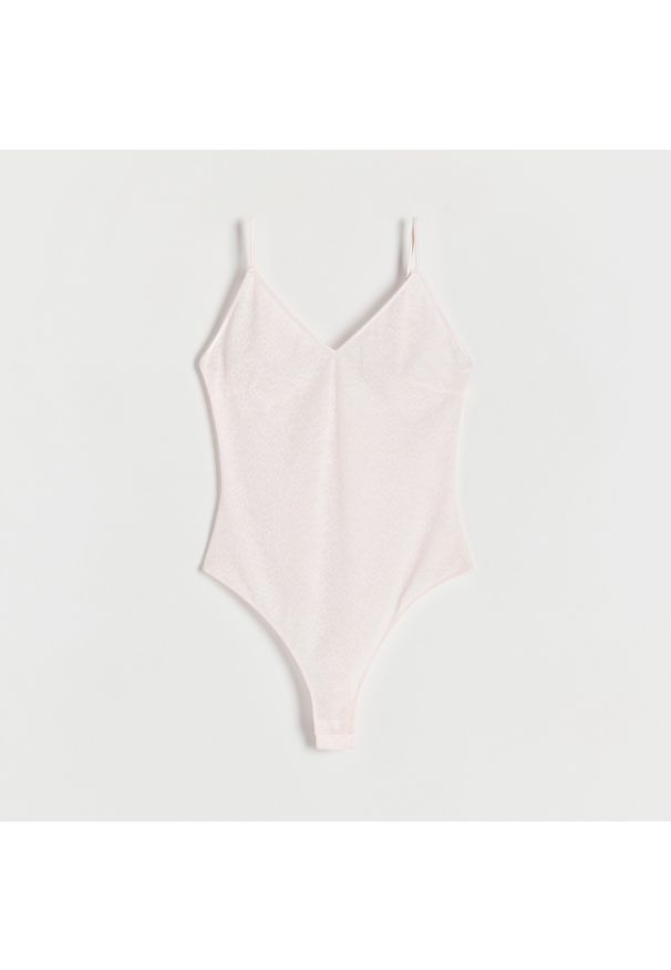 Reserved - Koronkowe body - Różowy. Kolor: różowy. Materiał: koronka