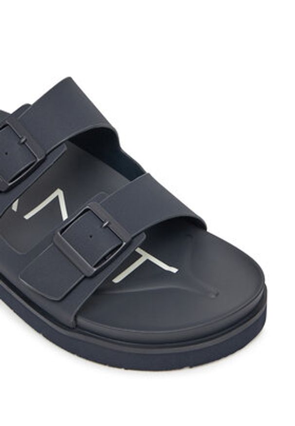 GANT - Gant Klapki Palbuddy 30634893 Granatowy. Kolor: niebieski. Materiał: skóra