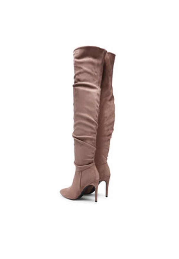 DeeZee Kozaki WYL2036-1 Beżowy. Kolor: beżowy. Materiał: materiał