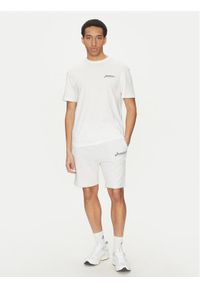 Jack & Jones - Jack&Jones Komplet t-shirt i szorty sportowe Beau 12277466 Biały Relaxed Fit. Kolor: biały. Materiał: bawełna. Styl: sportowy