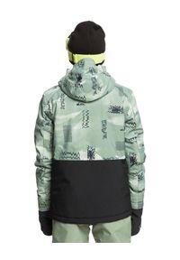 Quiksilver - Kurtka śnieżna dla Chłopcy MISSION Zielony. Kolor: zielony. Materiał: poliester, materiał. Sezon: zima. Sport: narciarstwo
