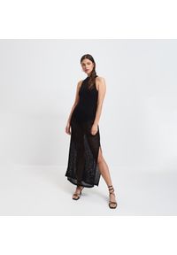 Mohito - Ażurowa sukienka maxi - Czarny. Kolor: czarny. Wzór: ażurowy. Długość: maxi #1