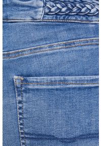 Pepe Jeans Szorty jeansowe Mary Archive damskie gładkie high waist. Stan: podwyższony. Kolor: niebieski. Materiał: tkanina. Wzór: gładki #2