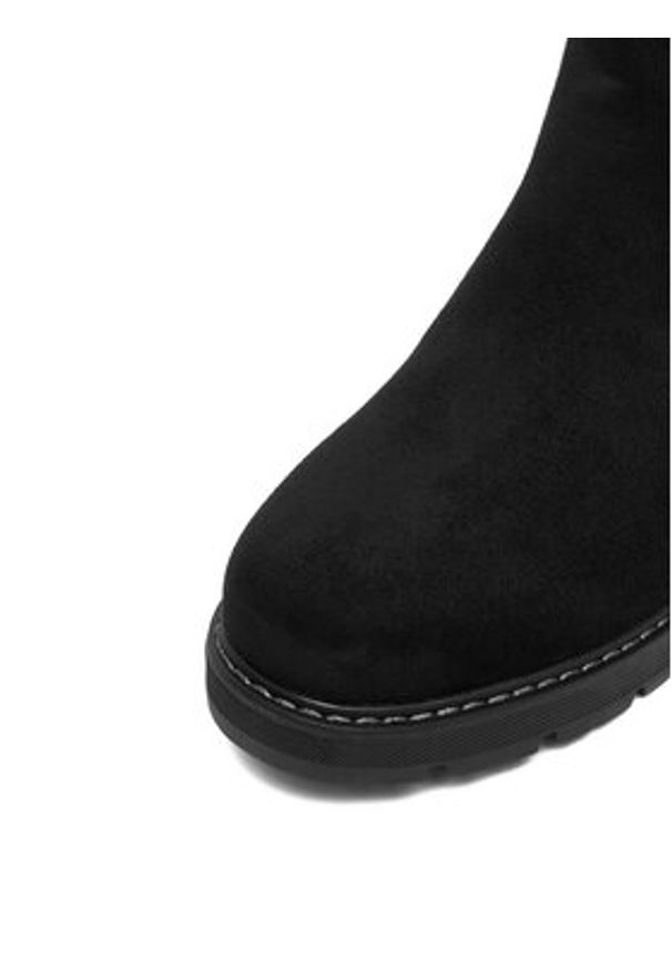 Clara Barson Botki CEO-HY58222-1 Czarny. Kolor: czarny. Materiał: materiał