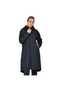 WEATHERBEETA - Damska wodoodporna kurtka jeździecka z kapturem Weatherbeeta longline. Typ kołnierza: kaptur. Kolor: czarny. Sport: jeździectwo #1