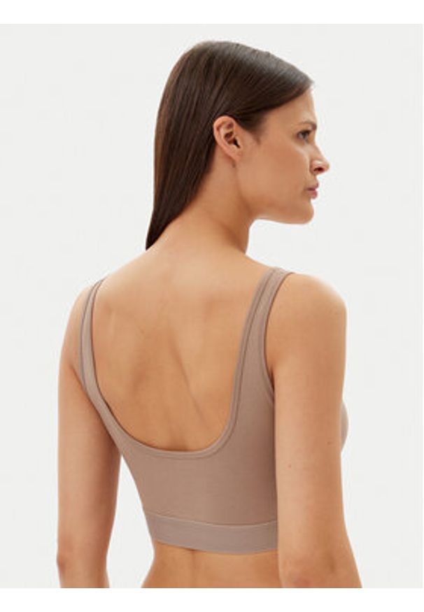 Hugo - HUGO Biustonosz top Red Label 50469652 Brązowy. Kolor: brązowy. Materiał: bawełna