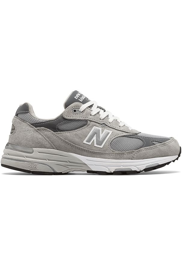 Buty męskie New Balance MR993GL – szare. Kolor: szary. Materiał: materiał, skóra, guma. Szerokość cholewki: normalna