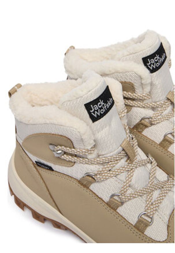 Jack Wolfskin Trekkingi Everquest Texapore Mid 4053581 Beżowy. Kolor: beżowy. Materiał: skóra