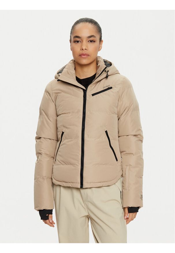 Protest Kurtka narciarska Lucid 6610244 Beżowy Slim Fit. Kolor: beżowy. Materiał: syntetyk. Sport: narciarstwo