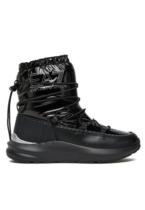 EA7 Emporio Armani Śniegowce 7X000328 AF18570 MC043 Czarny. Kolor: czarny. Materiał: materiał