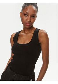 Calvin Klein Top K20K206950 Czarny Regular Fit. Kolor: czarny. Materiał: bawełna #5