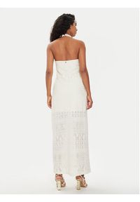 Liu Jo Sukienka codzienna MA4155 J4061 Écru Regular Fit. Okazja: na co dzień. Materiał: bawełna. Typ sukienki: proste. Styl: casual