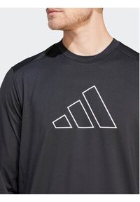 Adidas - adidas Koszulka techniczna Train Icons Small Logo Training IN9806 Czarny Regular Fit. Kolor: czarny. Materiał: syntetyk #4