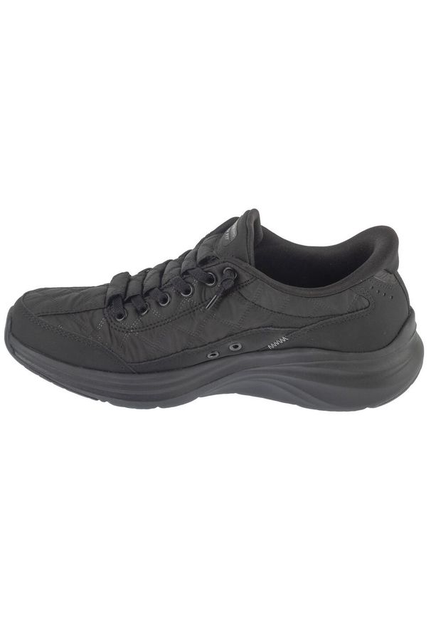 skechers - Buty sportowe Sneakersy damskie, Slip-ins: Contour Foam - Cozy Fit. Kolor: czarny. Sport: turystyka piesza