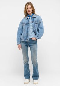 Damskie Spodnie Jeansowe Mustang Style Shelby Slim Boot Denim Blue 1016202 5000 421. Okazja: do pracy, na co dzień. Styl: casual, klasyczny #4
