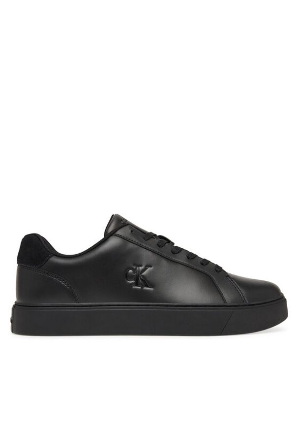 Calvin Klein Sneakersy Classic Cupsole Laceup Lth YM0YM01435 Czarny. Kolor: czarny. Materiał: skóra