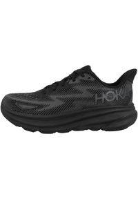 HOKA - Buty do biegania męskie Hoka One One Clifton 9. Zapięcie: sznurówki. Kolor: czarny. Materiał: guma, syntetyk, tkanina, materiał. Szerokość cholewki: normalna