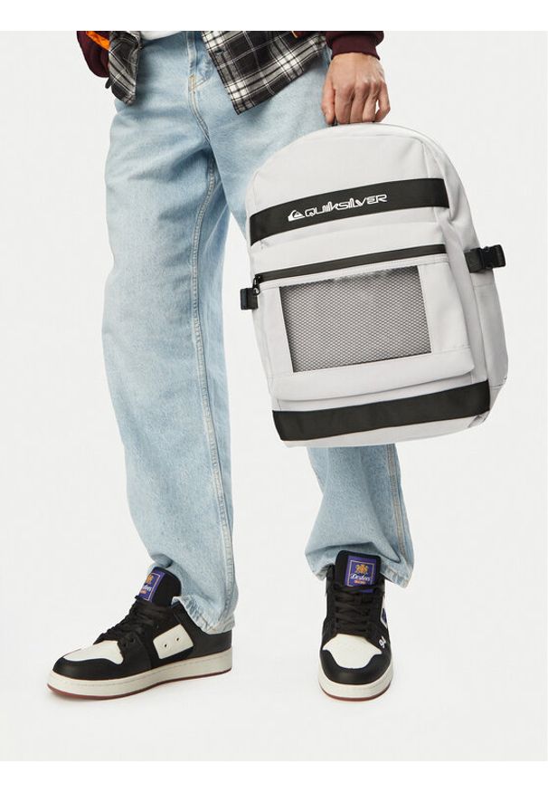 Quiksilver Plecak CWBEO-QUIK-M-002-10 Szary jasny. Kolor: szary. Materiał: materiał