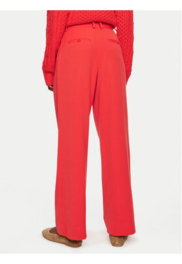 STAUD Spodnie palazzo Luisa R24P4100ST Czerwony Wide Leg. Kolor: czerwony. Materiał: syntetyk