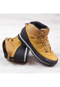 Big-Star - Trapery męskie ocieplane camel Big Star EE174438 żółte. Okazja: na co dzień. Kolor: żółty. Materiał: futro, skóra ekologiczna. Szerokość cholewki: normalna. Sezon: zima #5