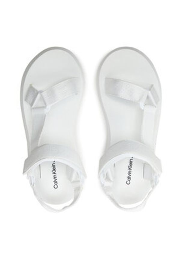 Calvin Klein Jeans Sandały Sandal Velcro Webbing Dc YW0YW01353 Biały. Kolor: biały. Materiał: materiał