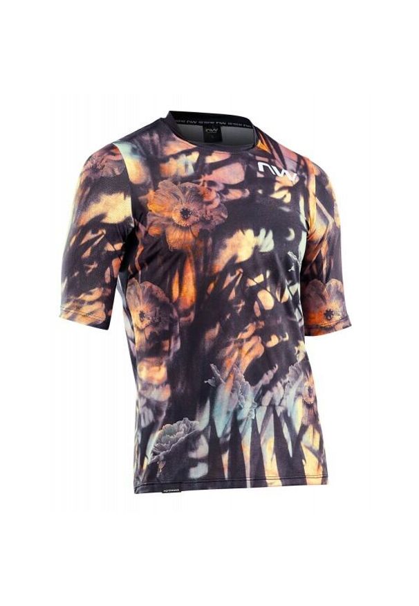 NORTHWAVE - Jersey Northwave Bomb Flower. Kolor: wielokolorowy, czarny, pomarańczowy. Materiał: jersey. Sport: kolarstwo