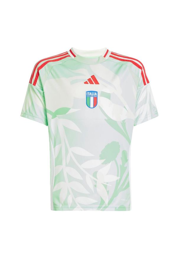 Adidas - Koszulka Italy 25 (Women's Team) Away Kids. Kolor: zielony. Materiał: materiał