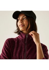 Regatta - Polar damski rozsuwany Mayse. Kolor: fioletowy. Materiał: polar. Długość rękawa: raglanowy rękaw. Wzór: melanż #1