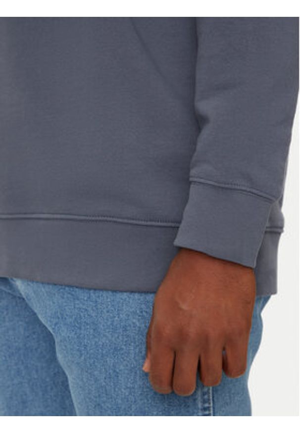 Wrangler Bluza Sign Off 112357335 Niebieski Regular Fit. Kolor: niebieski. Materiał: bawełna