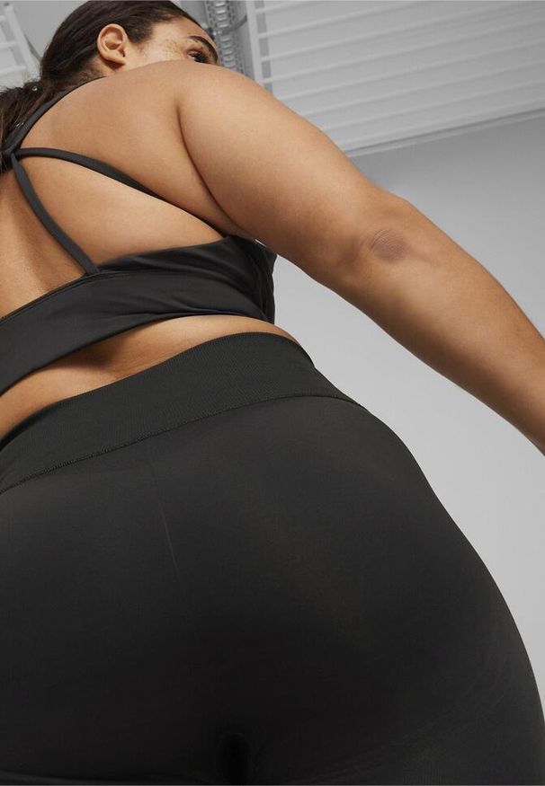 Puma - DAMSKIE, ROWEROWE SPODENKI BEZSZWOWE Z WYSOKIM STANEM SHAPELUXE PUMA Black. Stan: podwyższony. Kolor: czarny
