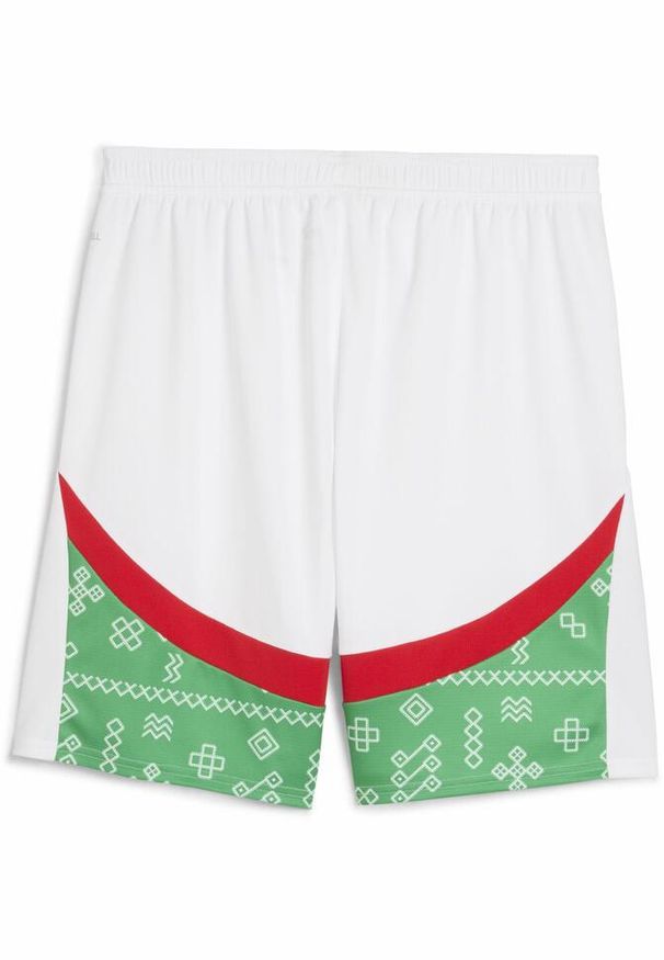 Puma - Szorty Maroc CAN 2025. Kolor: biały, czerwony, wielokolorowy, zielony. Sport: piłka nożna