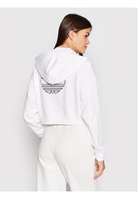 Adidas - adidas Bluza HK5170 Biały Loose Fit. Kolor: biały. Materiał: bawełna #5