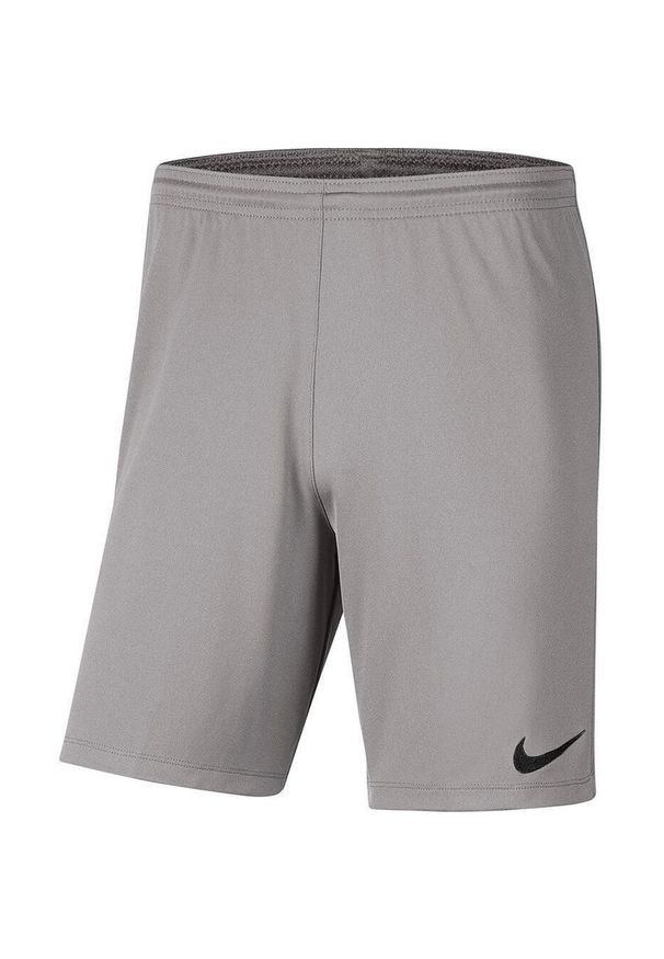 Spodenki dla dzieci Nike Dry Park III NB K szare BV6865 017. Kolor: szary. Styl: sportowy