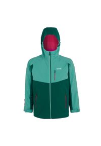 Kurtka wodoodporna 3 w 1 dla dziewczynki Regatta Trekktain. Kolor: zielony. Sport: turystyka piesza #1