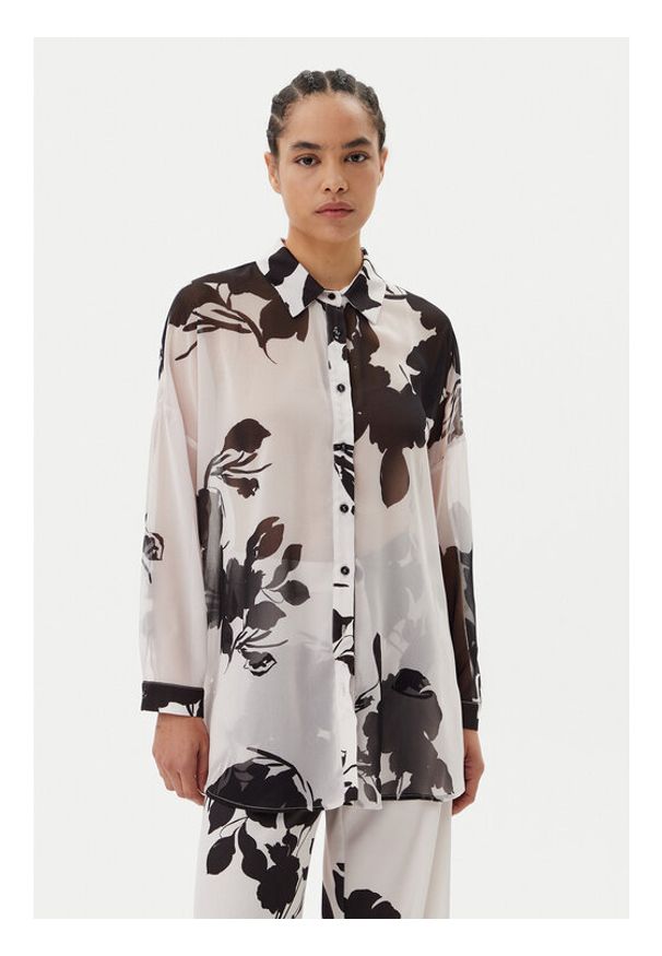 ACCESS FASHION Koszula 53-7025-072 Biały Regular Fit. Kolor: biały. Materiał: syntetyk