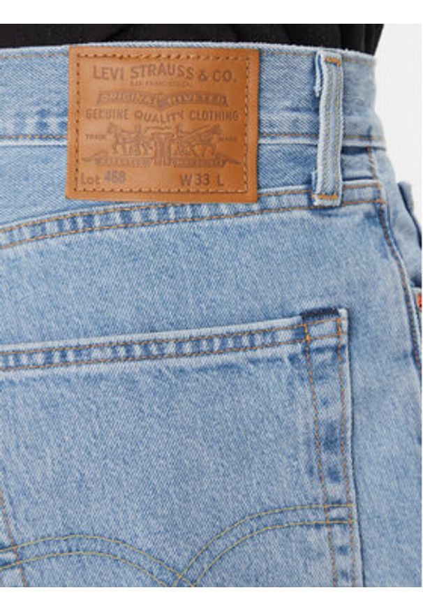 Levi's® Szorty jeansowe 468™ A8461-0015 Niebieski Loose Fit. Kolor: niebieski. Materiał: bawełna