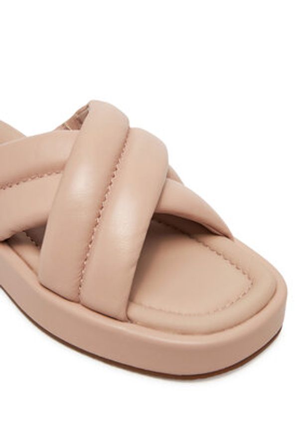 Clarks Klapki Alda Glide 26181185 Różowy. Kolor: różowy. Materiał: skóra