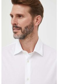 Liu Jo koszula męska kolor beżowy regular z kołnierzykiem klasycznym. Typ kołnierza: kołnierzyk klasyczny. Kolor: beżowy. Styl: klasyczny #5