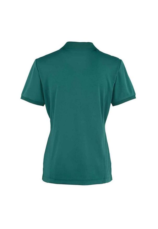 PREMIER - Damska Koszulka Polo Coolchecker. Typ kołnierza: polo. Kolor: zielony