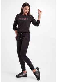 Liu Jo - Bluza damska LIU JO. Materiał: bawełna, elastan. Długość rękawa: długi rękaw. Długość: długie. Wzór: nadruk, napisy