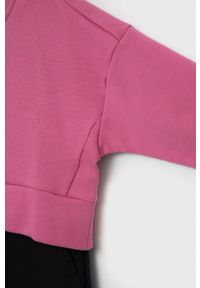 Adidas - adidas dres dziecięcy G FI kolor różowy. Kolor: różowy. Materiał: dresówka #3