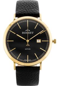 Zegarek Bisset ZEGAREK MĘSKI BISSET BSCE61 (zb097b) - SZAFIROWE SZKŁO. Kolor: niebieski #1