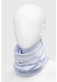 Nike komin kolor niebieski gładki. Kolor: niebieski. Materiał: skóra, materiał. Wzór: gładki #3